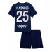 Paris Saint-Germain Nuno Mendes #25 Hjemmedraktsett Barn 2025-26 Korte ermer (+ Korte bukser)